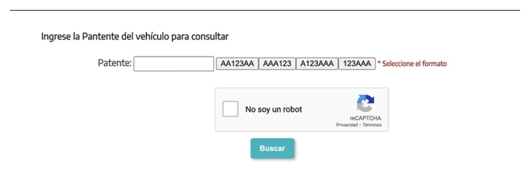 Paso 2 para consultar o cambiar el turno de la VTV en Ituzaingó
